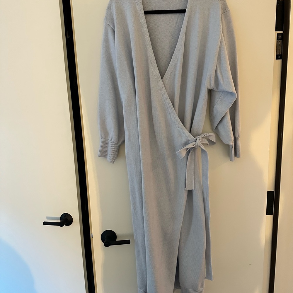 Legoe Heritage Knit Cotton Wrap Dress